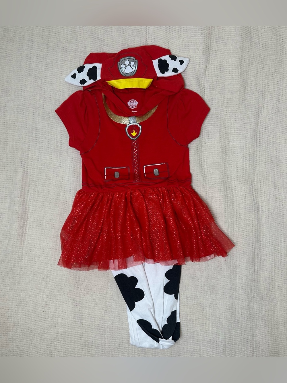 Paw Patrol Marshall Girls Costume Dress & Leggings Set Size 6X